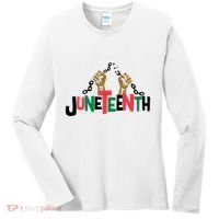 Juneteenth Black History Month Freedom Women's Long Sleeve Shirt thumb 0