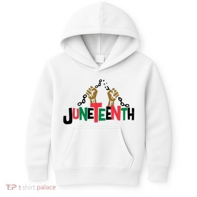 Juneteenth Black History Month Freedom Kids Hoodie
