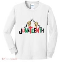 Juneteenth Black History Month Freedom Kids Long Sleeve Shirt thumb 0