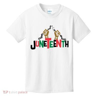 Juneteenth Black History Month Freedom Kids T-Shirt