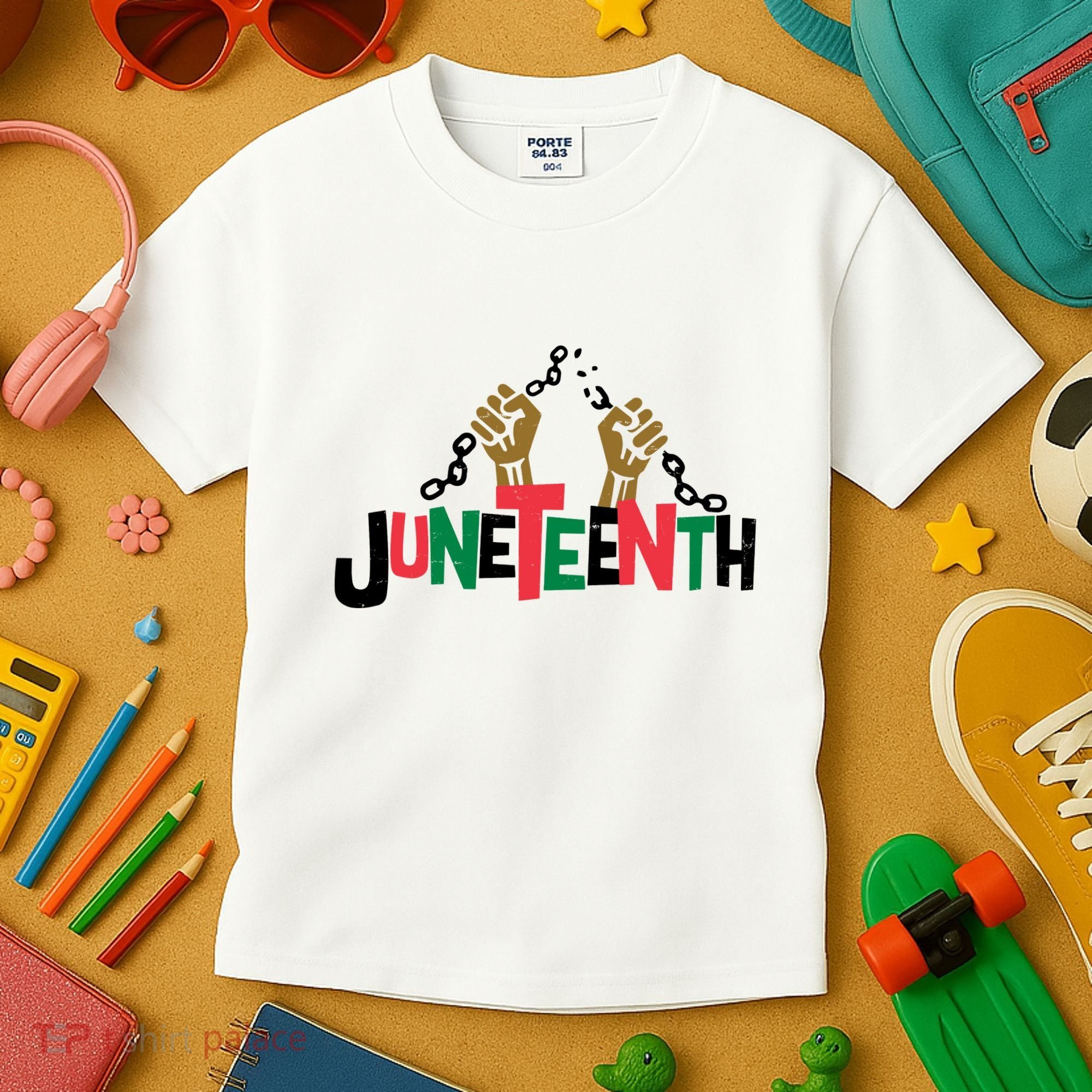 Juneteenth Black History Month Freedom Kids T-Shirt