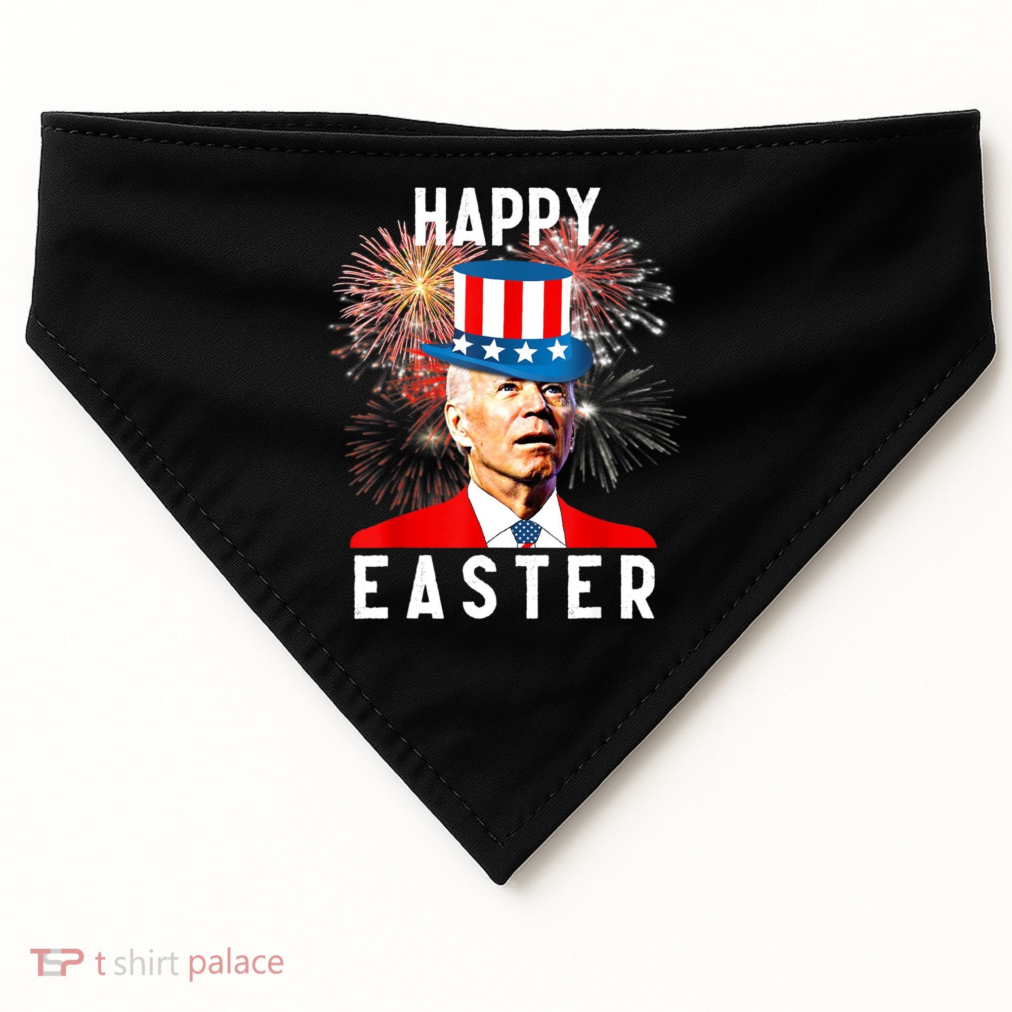 Joe Biden Happy Easter For Funny 4th Of July USA-Made Doggie Bandana