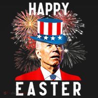 Joe Biden Happy Easter For Funny 4th Of July Women's Hoodie thumb 2