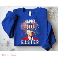 Joe Biden Happy Easter For Funny 4th Of July Sweatshirt thumb 2