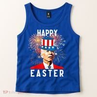 Joe Biden Happy Easter For Funny 4th Of July Tank Top thumb 2