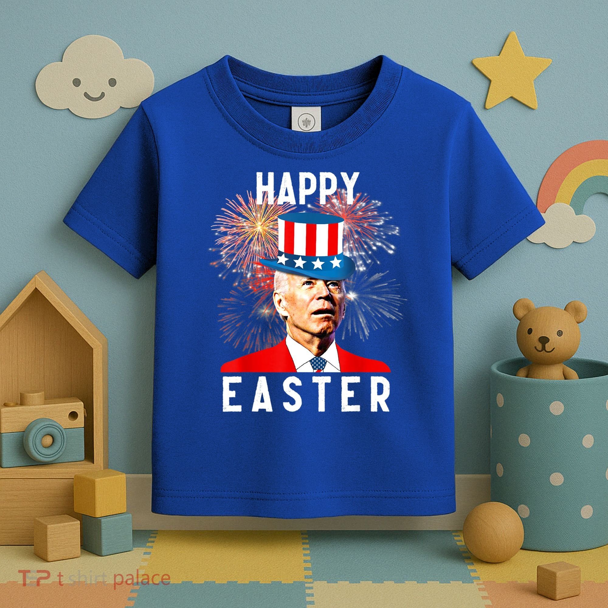 Joe Biden Happy Easter For Funny 4th Of July Toddler T-Shirt