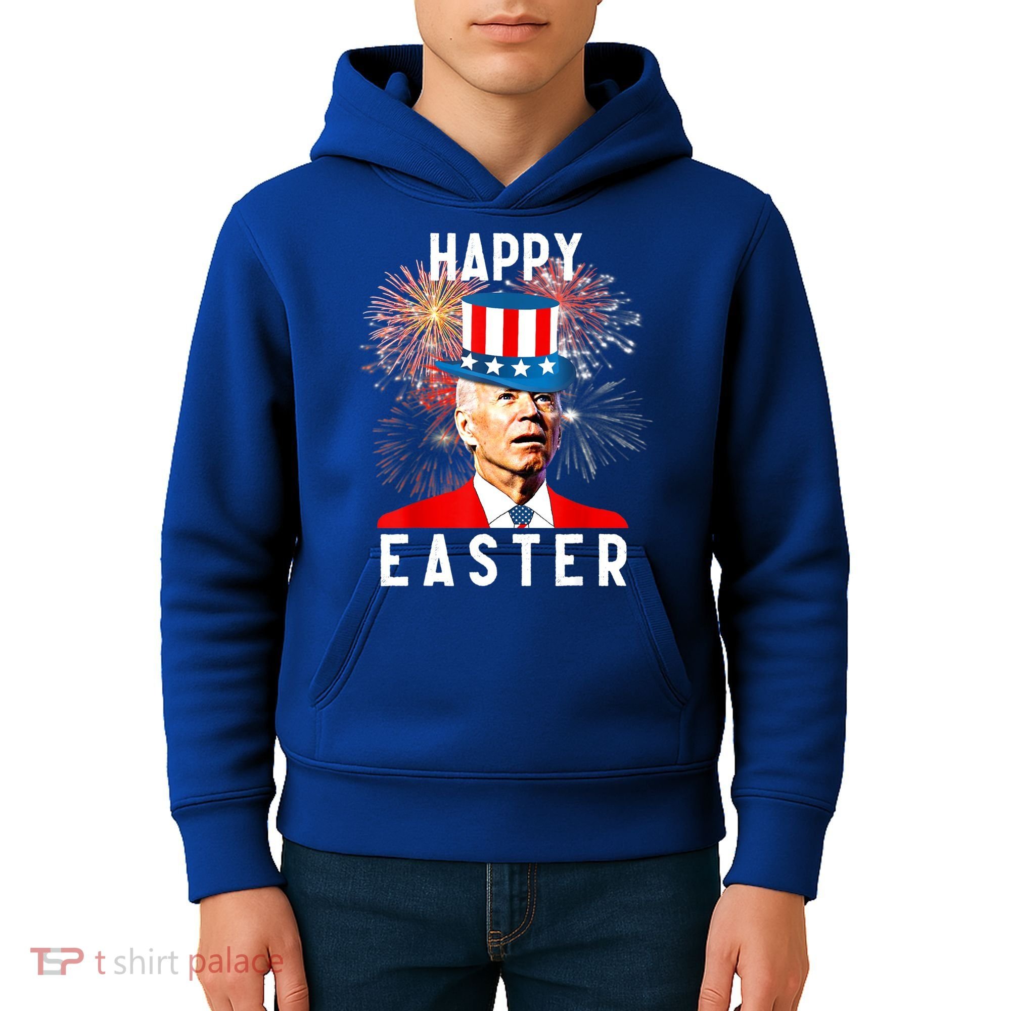 Joe Biden Happy Easter For Funny 4th Of July Kids Hoodie