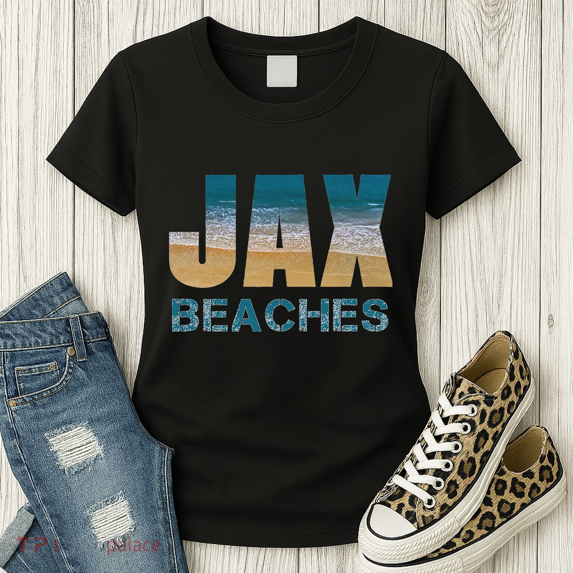 Jax Beaches Home Jacksonville Florida Vacation Souvenir Gift Women's T-Shirt