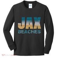 Jax Beaches Home Jacksonville Florida Vacation Souvenir Gift Kids Long Sleeve Shirt thumb 0