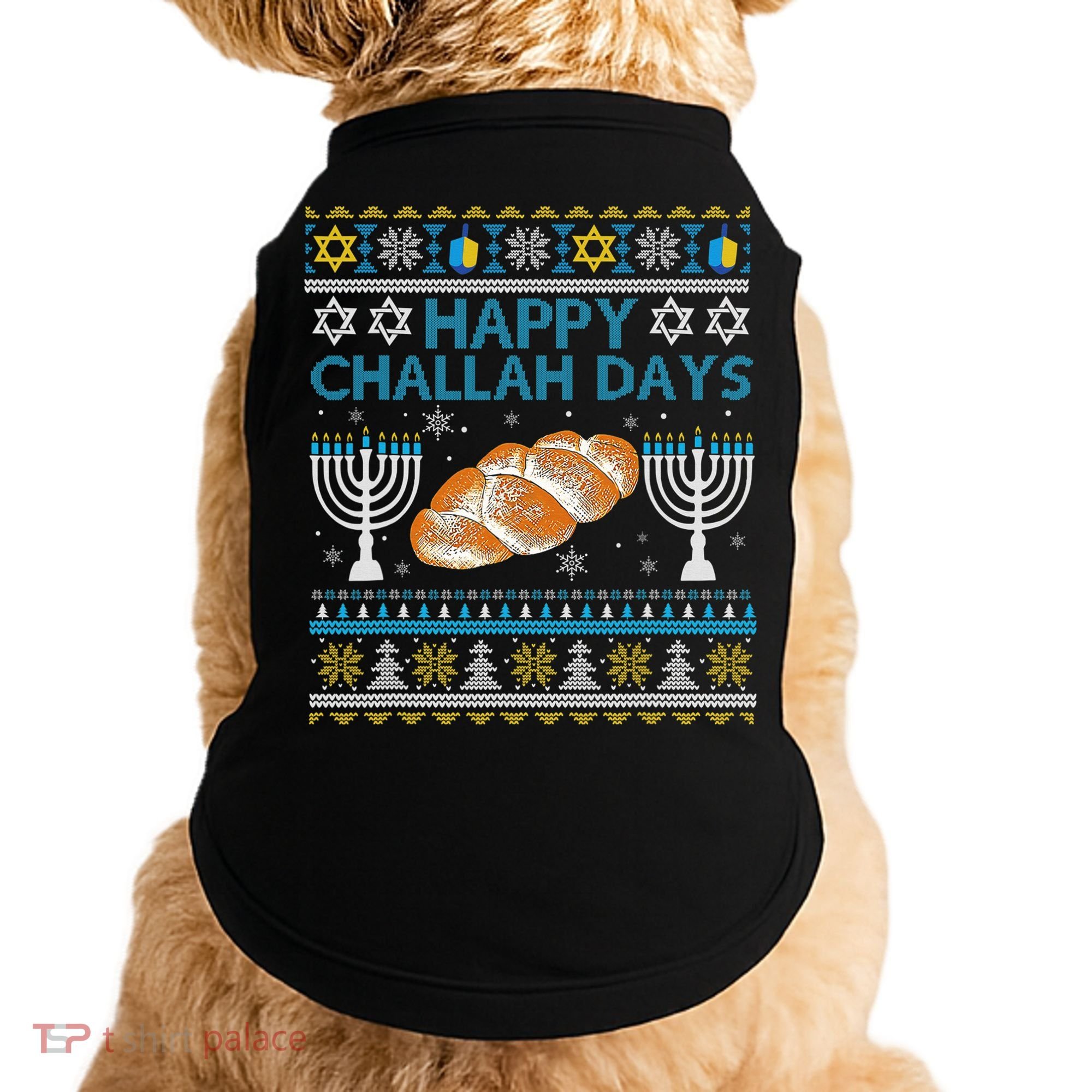  Jewish Bread Happy Challah Days Hanukkah Chanukah Doggie Tank