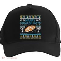  Jewish Bread Happy Challah Days Hanukkah Chanukah Five-Panel Snapback Cap thumb 0