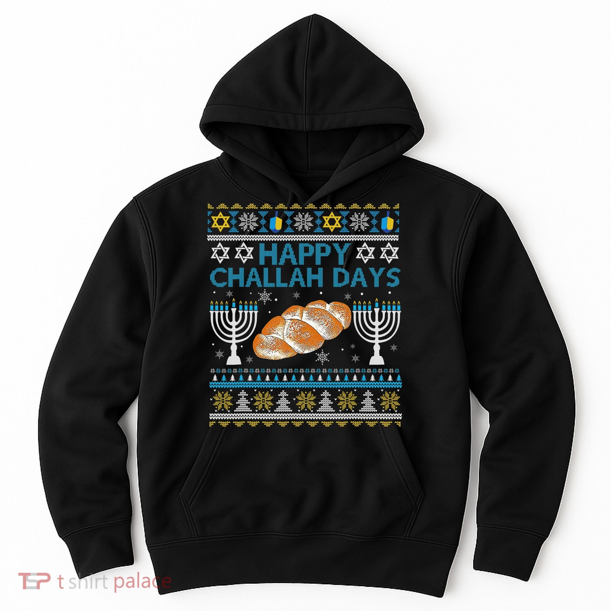  Jewish Bread Happy Challah Days Hanukkah Chanukah Hoodie
