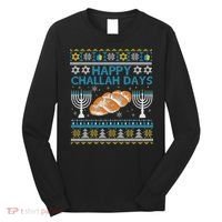  Jewish Bread Happy Challah Days Hanukkah Chanukah Long Sleeve Shirt thumb 0