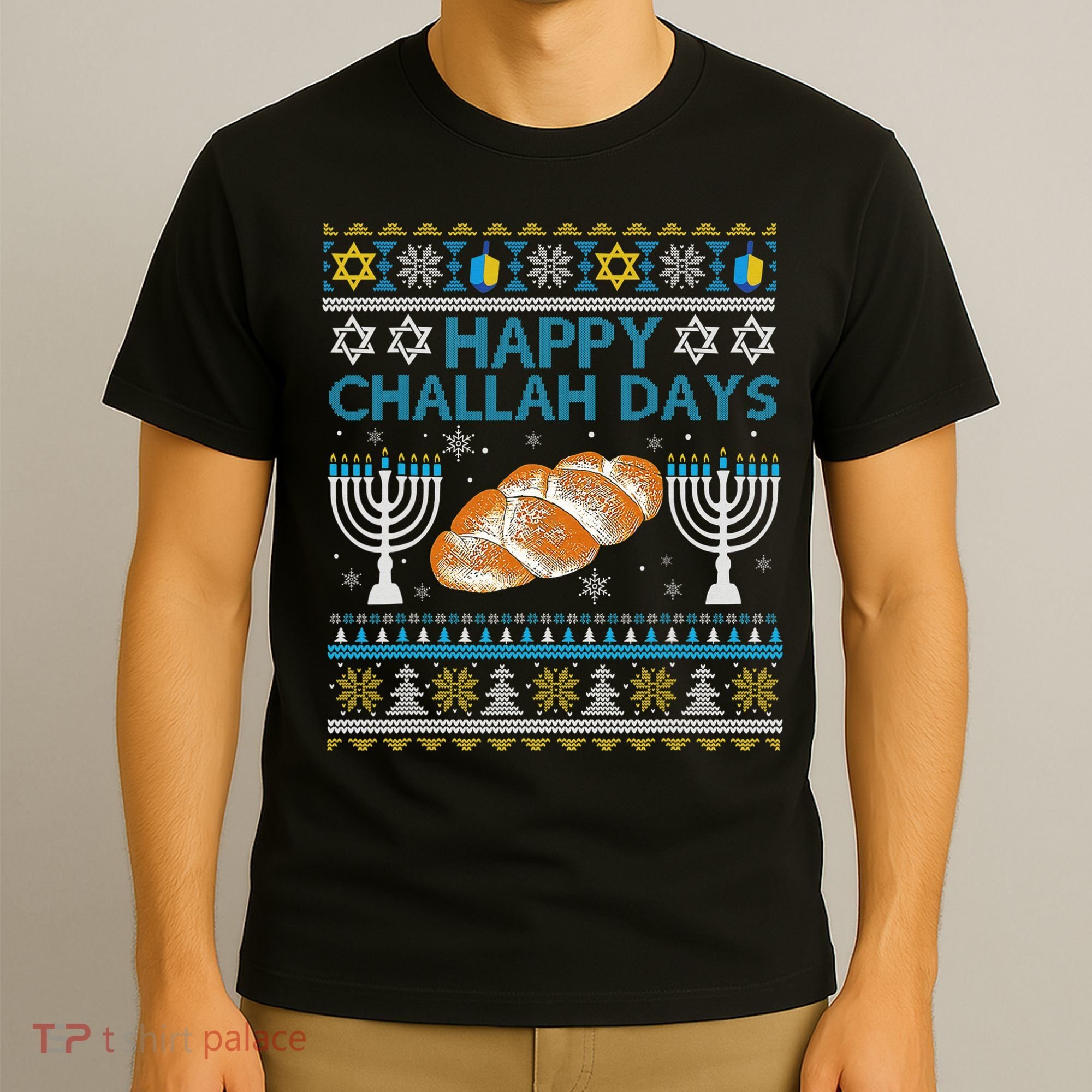  Jewish Bread Happy Challah Days Hanukkah Chanukah T-Shirt