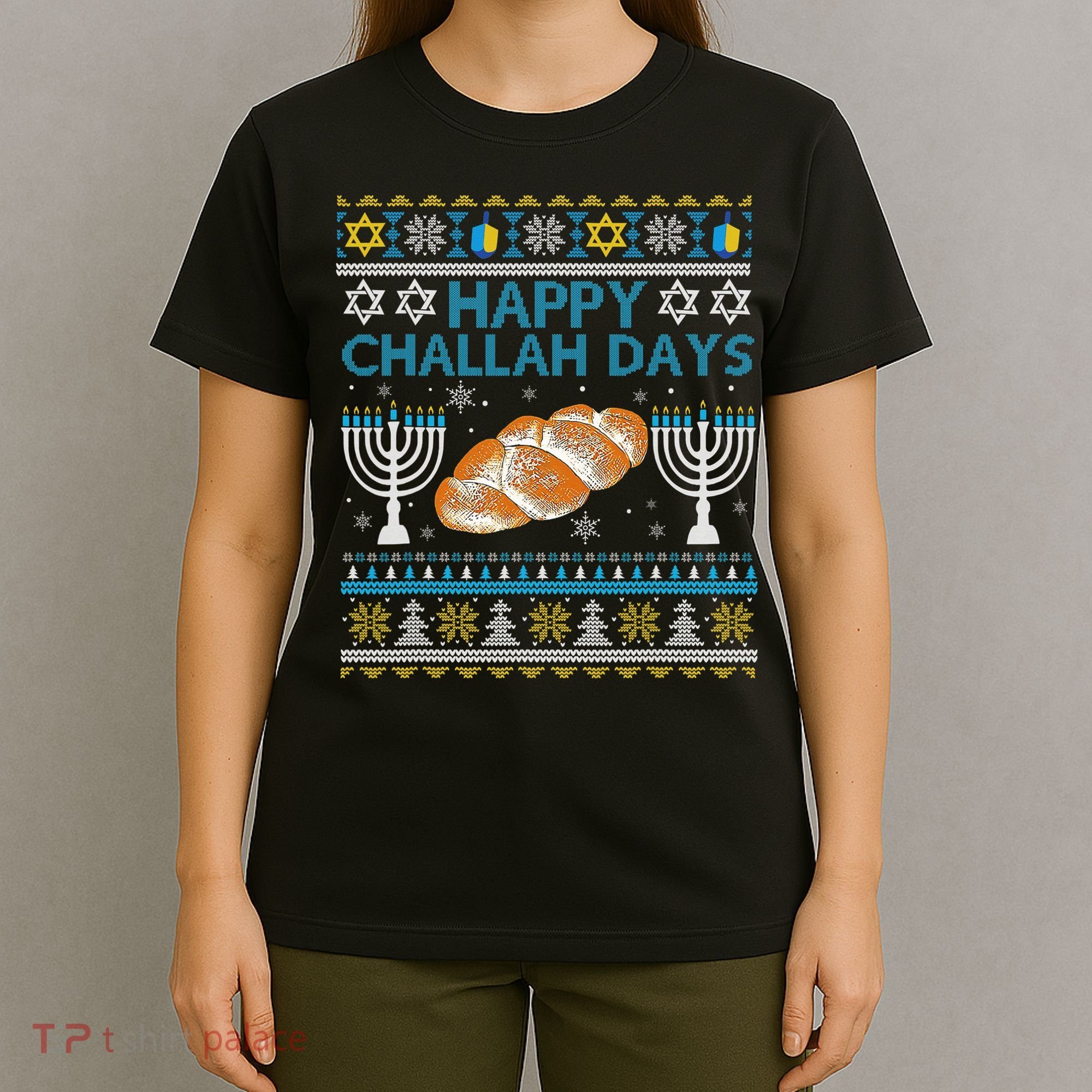  Jewish Bread Happy Challah Days Hanukkah Chanukah T-Shirt