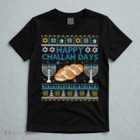  Jewish Bread Happy Challah Days Hanukkah Chanukah T-Shirt thumb 5