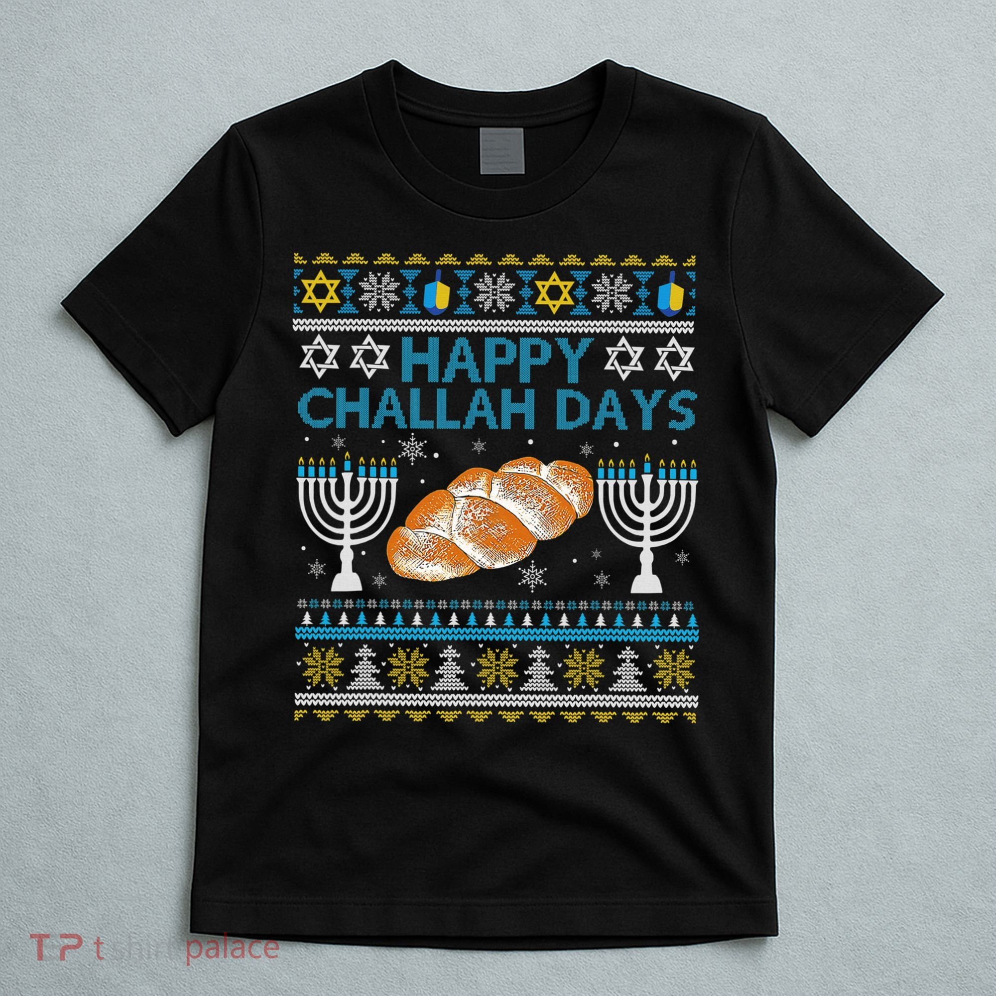  Jewish Bread Happy Challah Days Hanukkah Chanukah T-Shirt