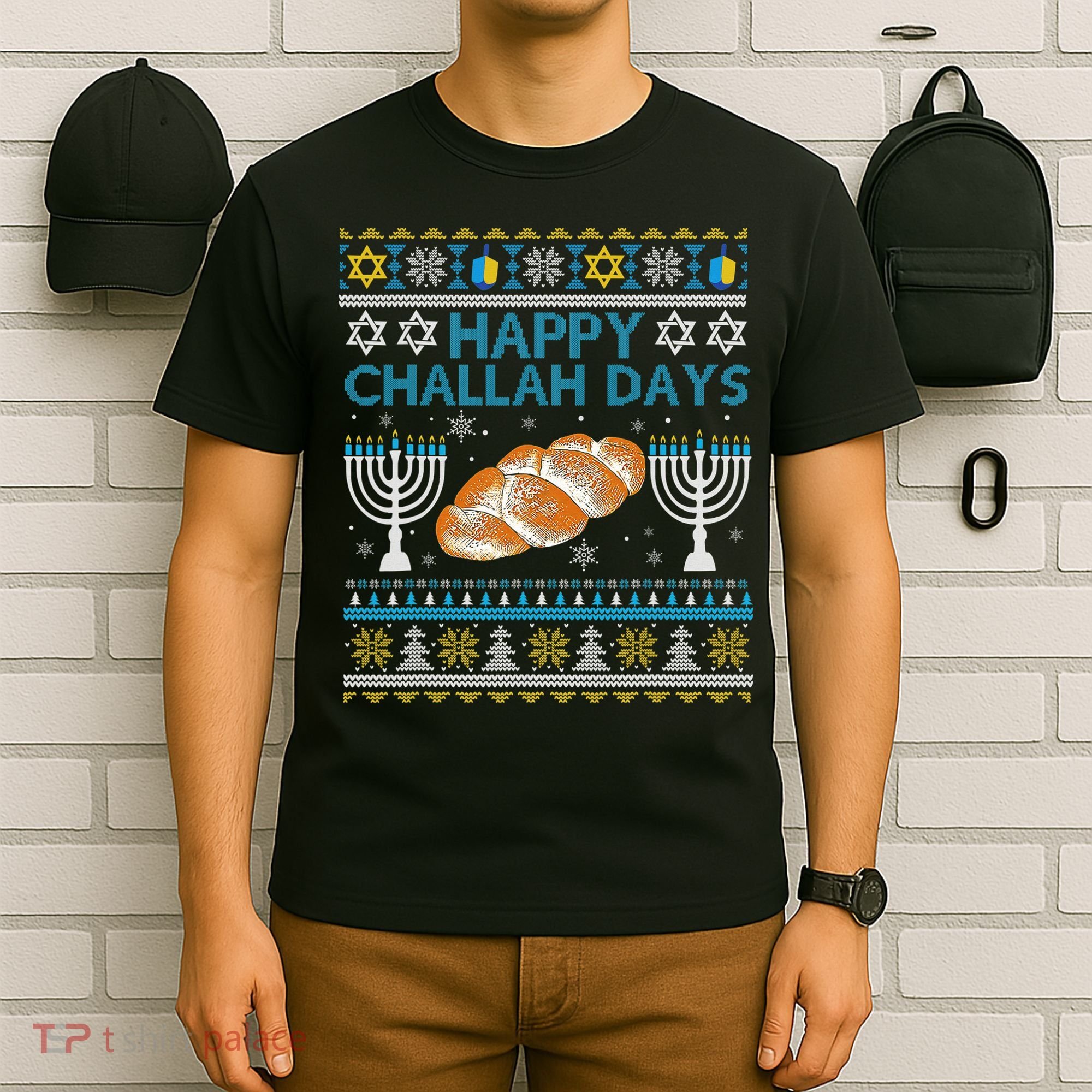  Jewish Bread Happy Challah Days Hanukkah Chanukah T-Shirt