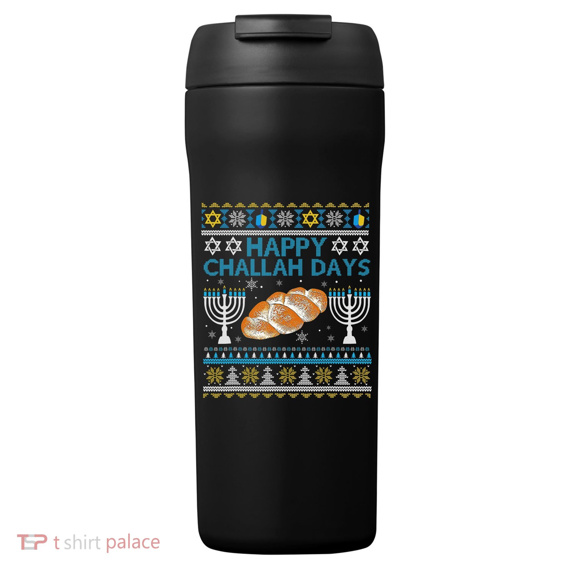  Jewish Bread Happy Challah Days Hanukkah Chanukah 24oz Duet Stainless Steel Tumbler