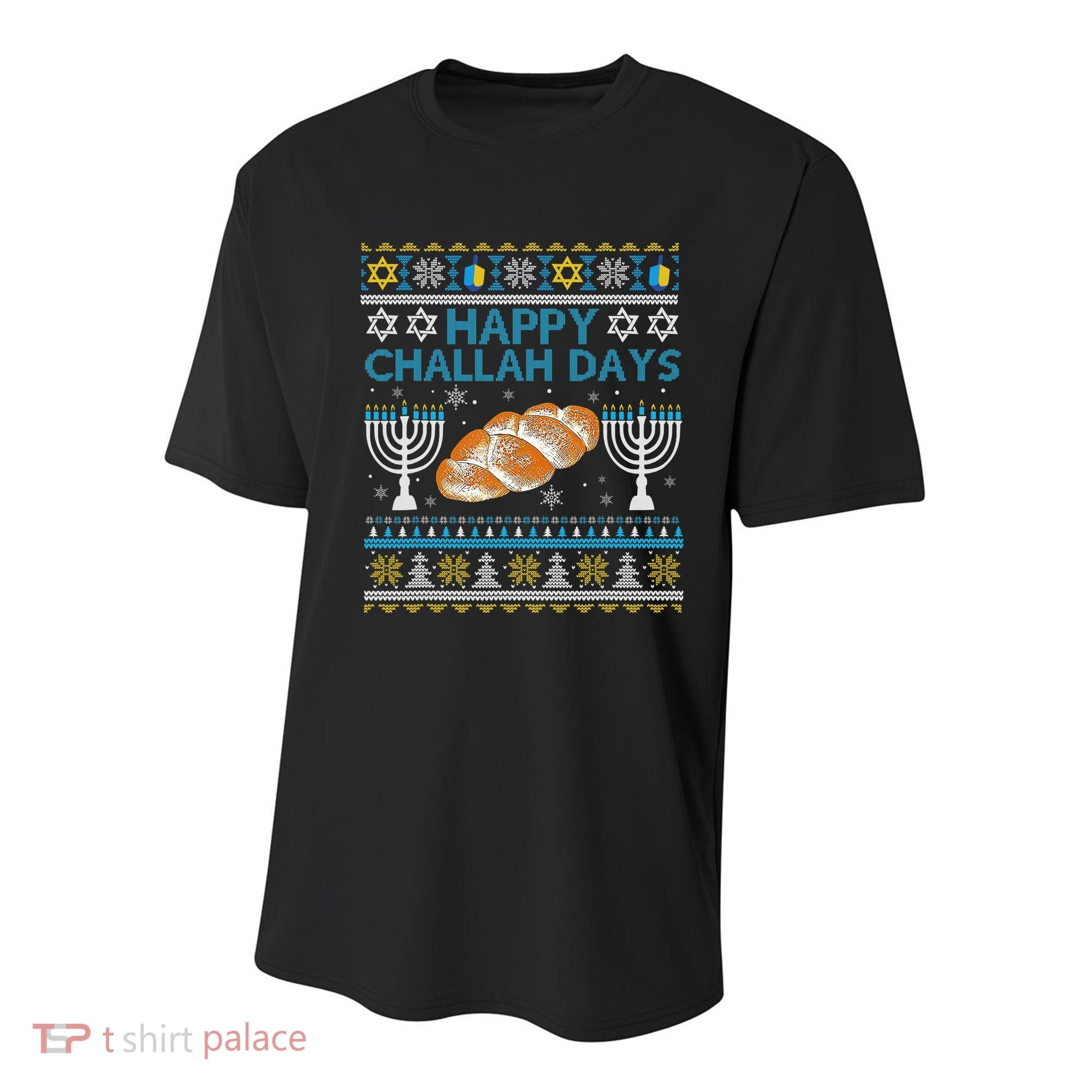  Jewish Bread Happy Challah Days Hanukkah Chanukah Youth Performance Sprint T-Shirt