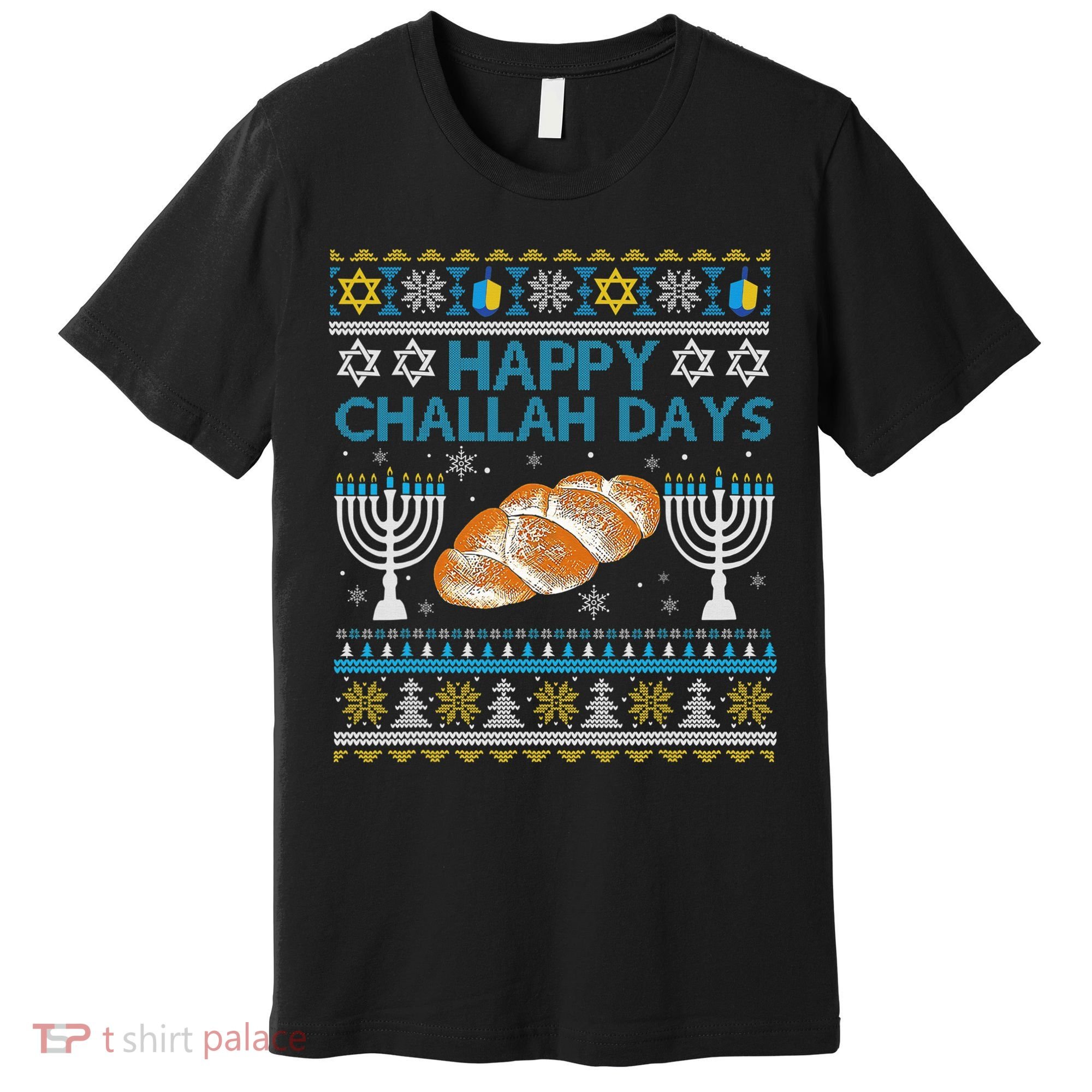  Jewish Bread Happy Challah Days Hanukkah Chanukah Premium T-Shirt