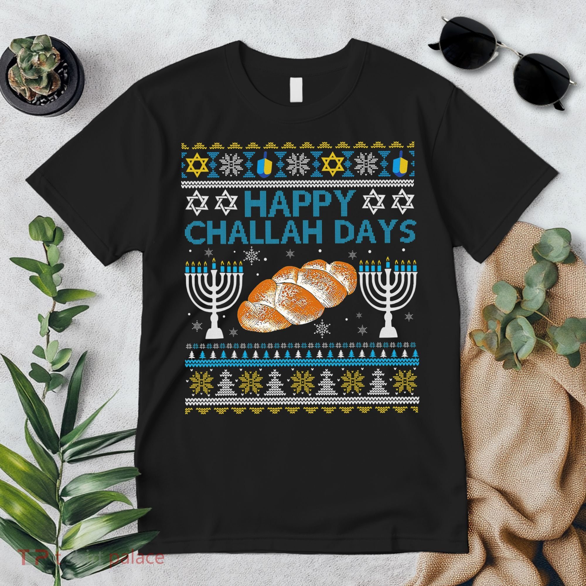  Jewish Bread Happy Challah Days Hanukkah Chanukah Premium T-Shirt