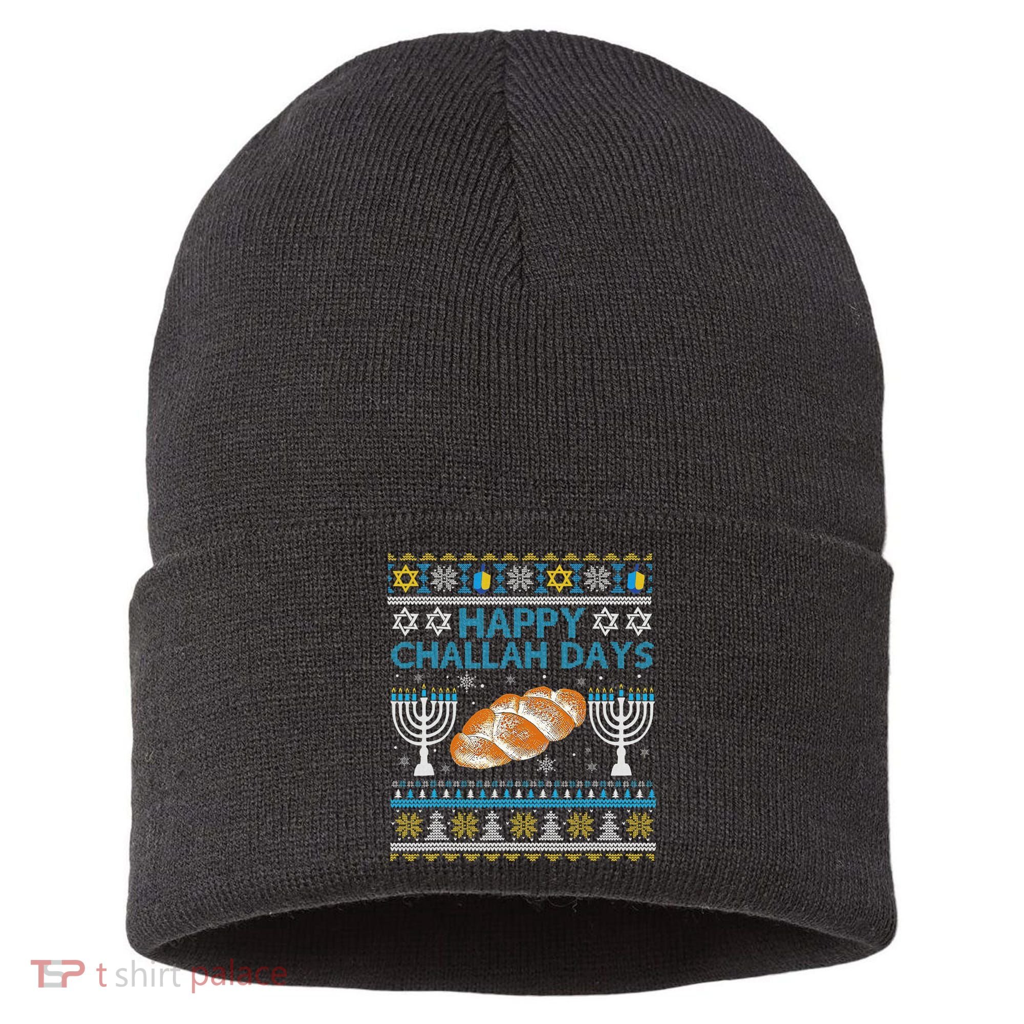  Jewish Bread Happy Challah Days Hanukkah Chanukah Sustainable Knit Beanie