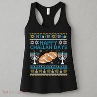  Jewish Bread Happy Challah Days Hanukkah Chanukah Women's Tank Top thumb 3