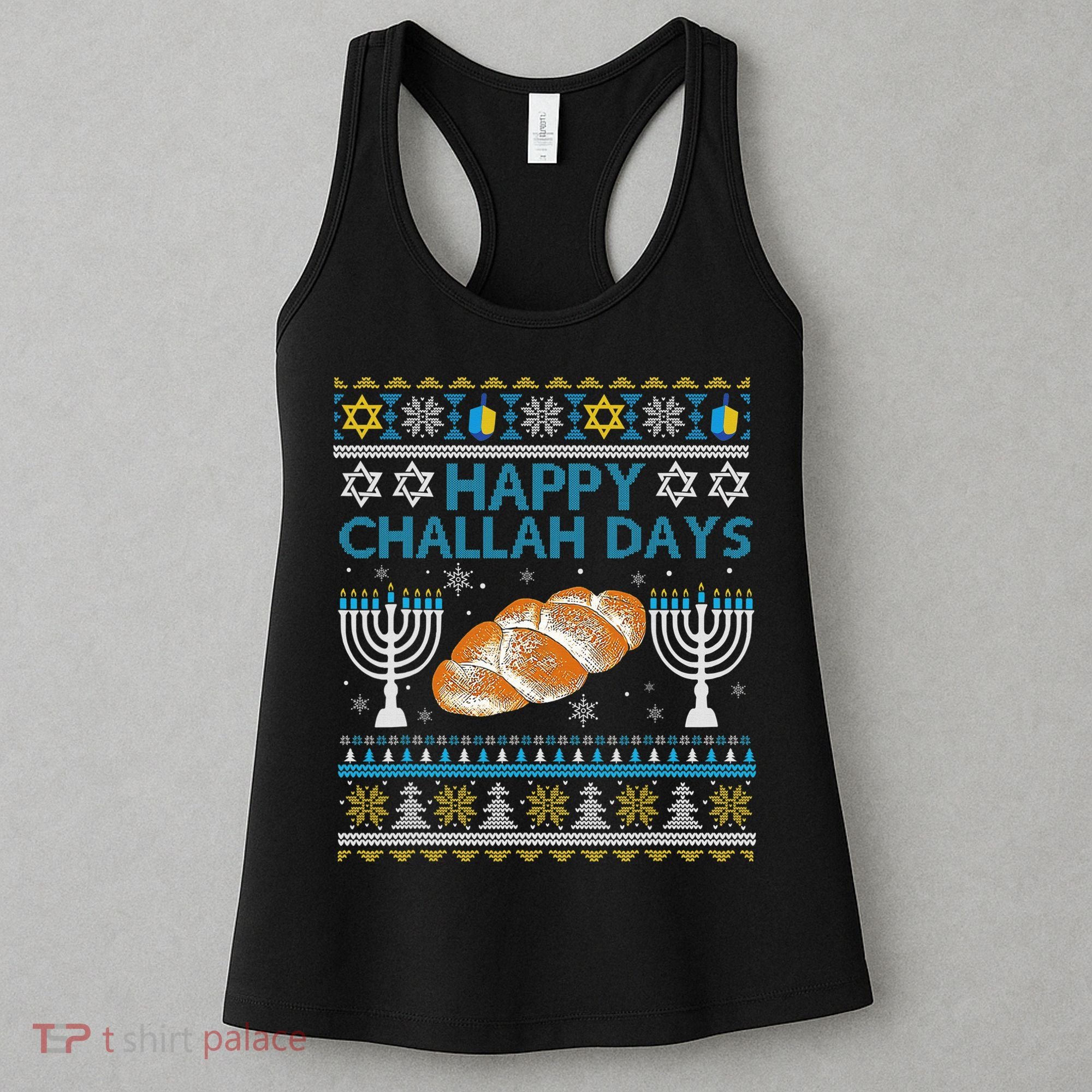  Jewish Bread Happy Challah Days Hanukkah Chanukah Women's Tank Top