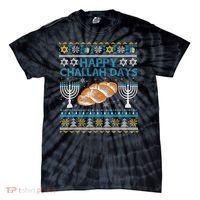  Jewish Bread Happy Challah Days Hanukkah Chanukah Tie-Dye T-Shirt thumb 0