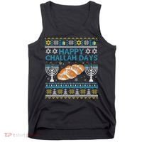 Jewish Bread Happy Challah Days Hanukkah Chanukah Tank Top thumb 0