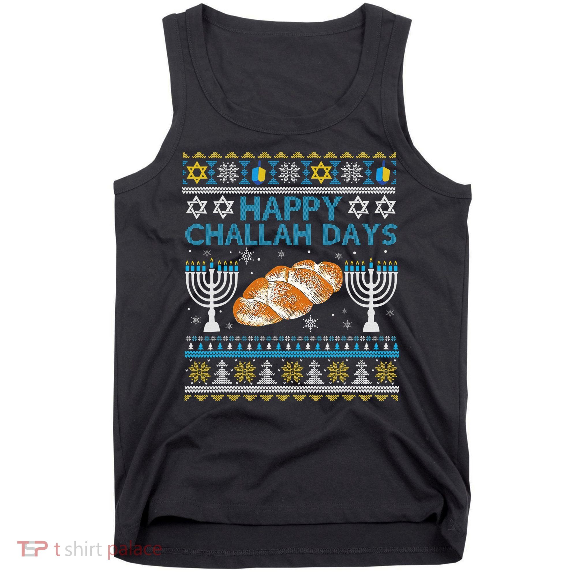  Jewish Bread Happy Challah Days Hanukkah Chanukah Tank Top