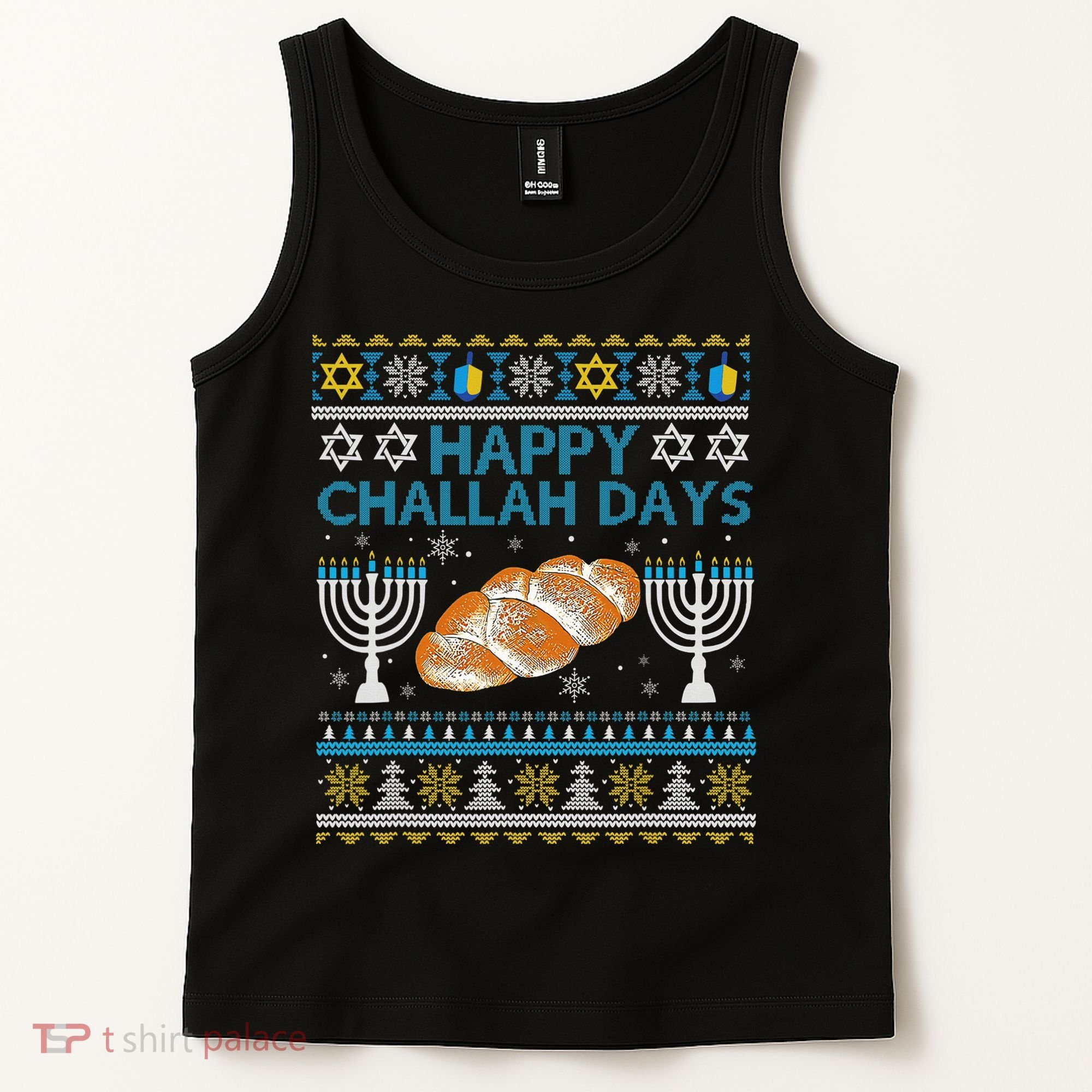  Jewish Bread Happy Challah Days Hanukkah Chanukah Tank Top