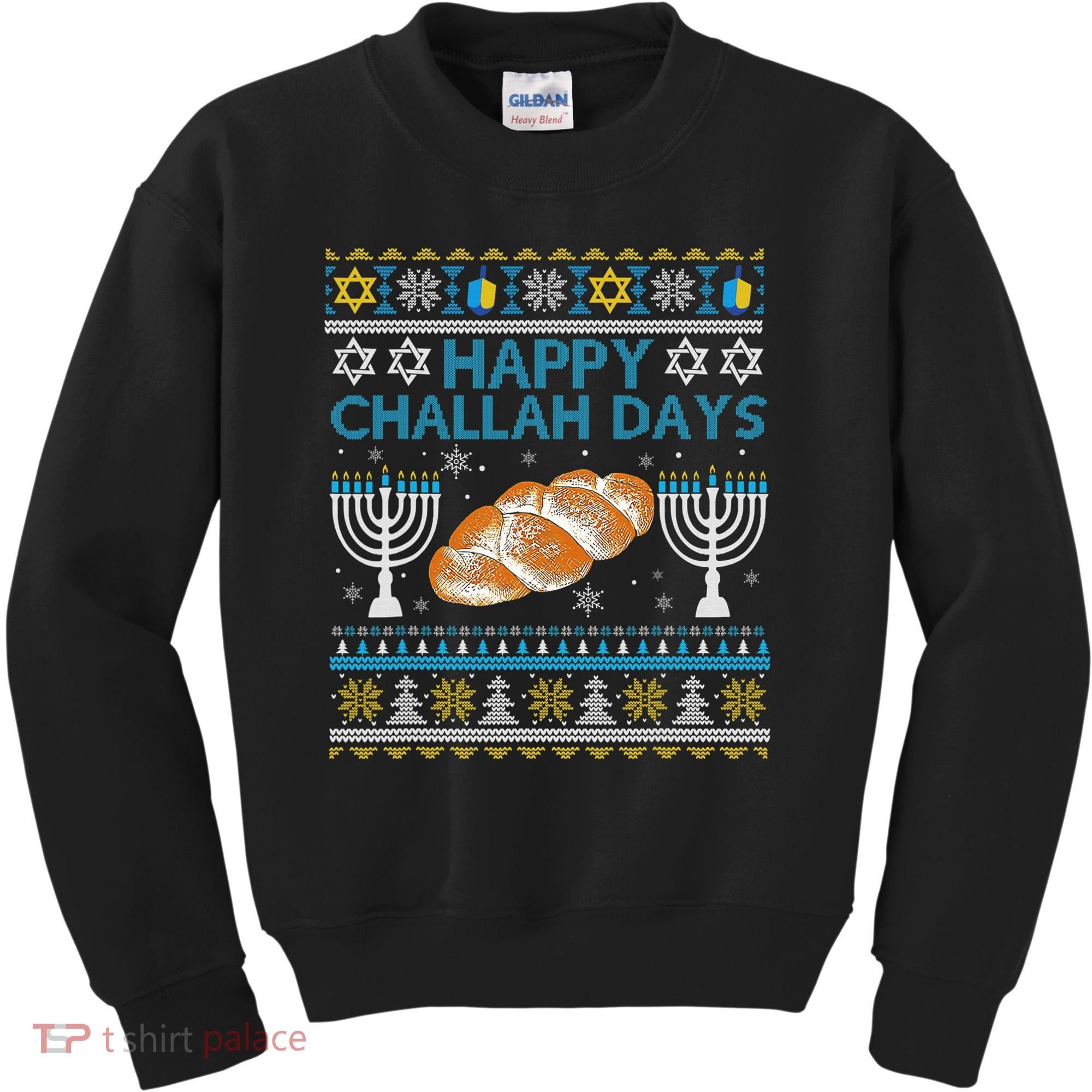  Jewish Bread Happy Challah Days Hanukkah Chanukah Kids Sweatshirt
