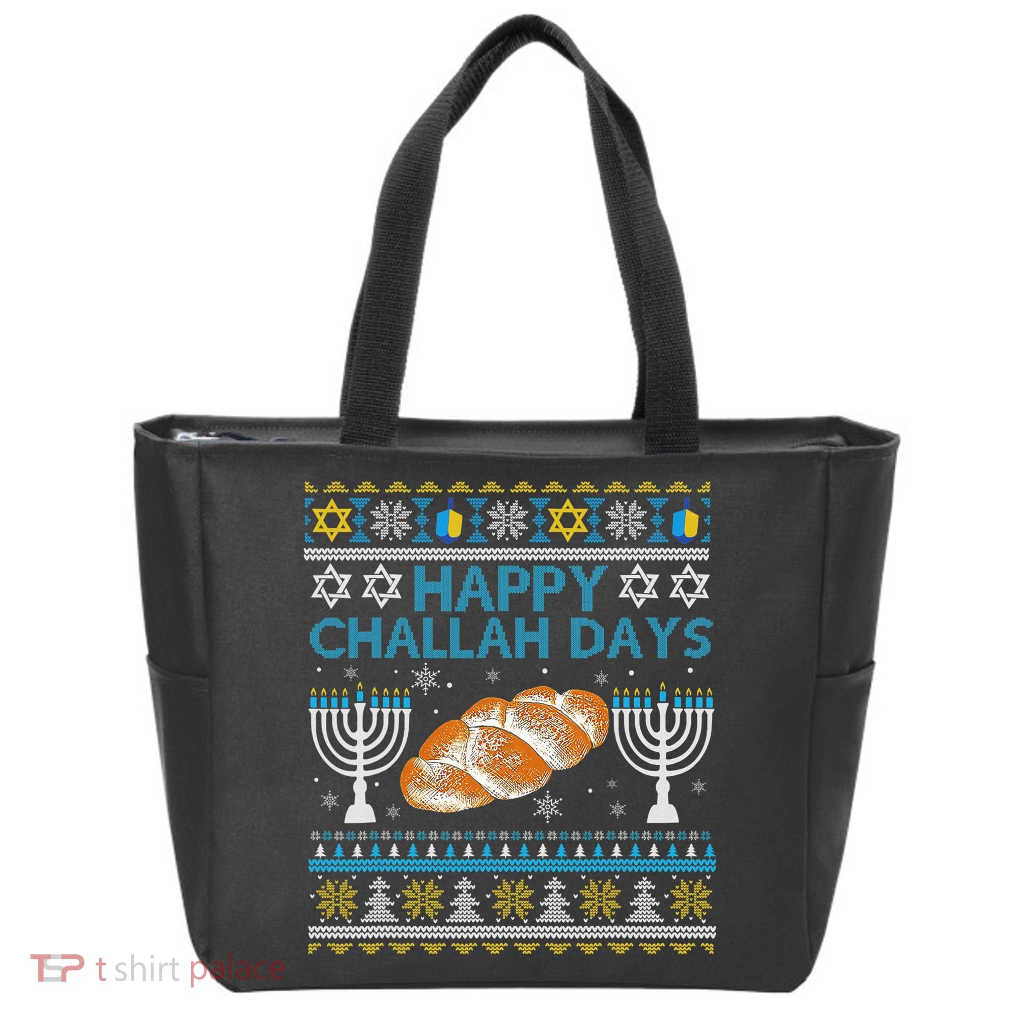  Jewish Bread Happy Challah Days Hanukkah Chanukah Tote Bag