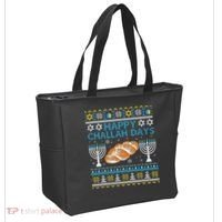  Jewish Bread Happy Challah Days Hanukkah Chanukah Tote Bag thumb 2