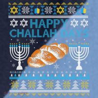  Jewish Bread Happy Challah Days Hanukkah Chanukah Raglan Baseball Sleeve Shirt thumb 2
