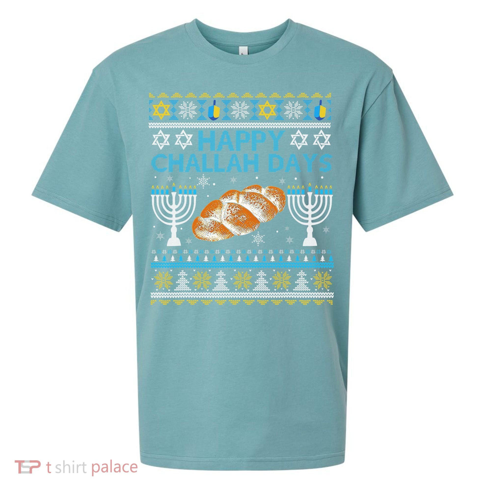  Jewish Bread Happy Challah Days Hanukkah Chanukah Sueded Cloud Jersey T-Shirt