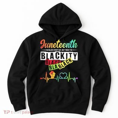 Juneteenth Blackity Heartbeat Black History African America Hoodie