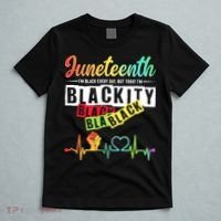 Juneteenth Blackity Heartbeat Black History African America T-Shirt thumb 5