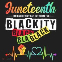 Juneteenth Blackity Heartbeat Black History African America Beanie thumb 2