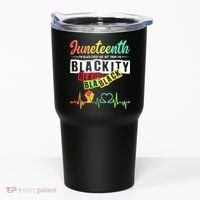 Juneteenth Blackity Heartbeat Black History African America Tumbler thumb 0
