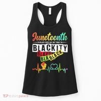 Juneteenth Blackity Heartbeat Black History African America Women's Tank Top thumb 0