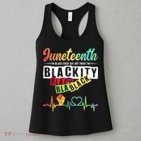 Juneteenth Blackity Heartbeat Black History African America Women's Tank Top thumb 3