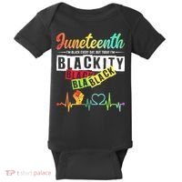 Juneteenth Blackity Heartbeat Black History African America Baby Bodysuit thumb 0