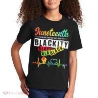 Juneteenth Blackity Heartbeat Black History African America Kids T-Shirt thumb 2