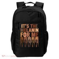 Juneteenth Black History Its The Melanin For Me Melanated Girl Backpack thumb 0