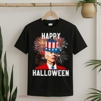 Joe Biden Happy Halloween For Funny 4th Of July T-Shirt thumb 2