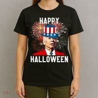 Joe Biden Happy Halloween For Funny 4th Of July T-Shirt thumb 4