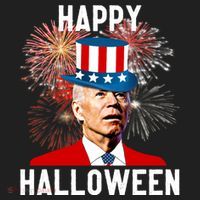 Joe Biden Happy Halloween For Funny 4th Of July Beanie thumb 2